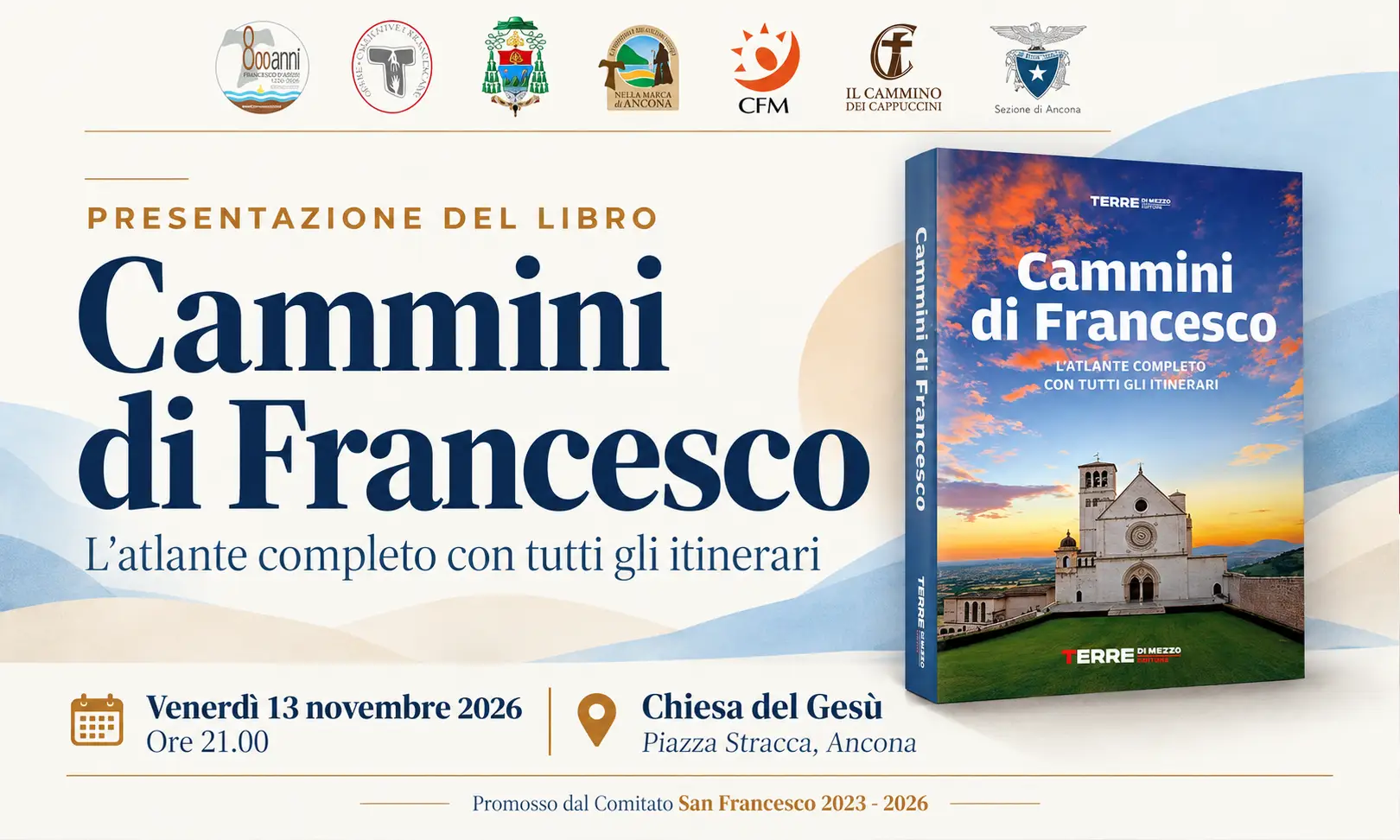 Al momento stai visualizzando Cammini di Francesco: presentazione del libro ad Ancona